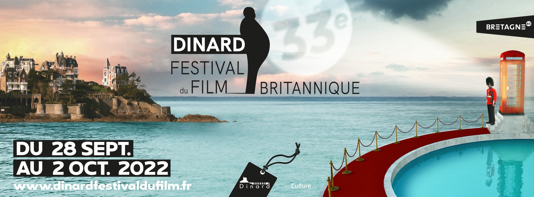Affiche Festival Film Britannique Dinard DINARD - FESTIVAL DU FILM BRITANNIQUE 2022 - Le Joli Mai